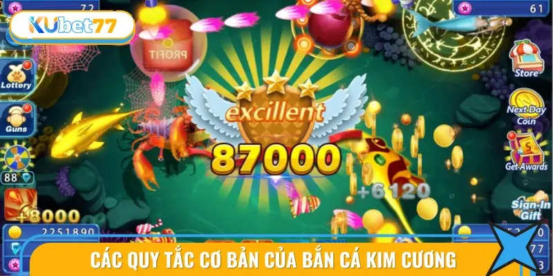 Khám Phá Bắn Cá Kim Cương Tại KUBET77 - Game Đổi Thưởng Số 1 4 Tìm hiểu luật chơi game bắn cá kim cương đổi thưởng tại KUBET77.